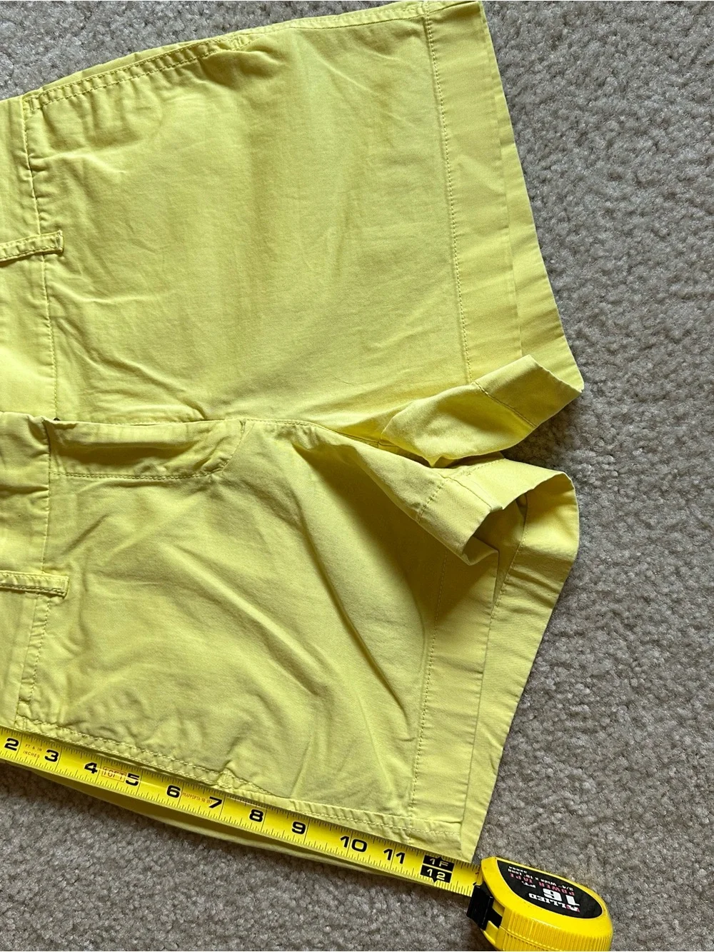 J. Crew Bright Yellow Cotton Chino Shorts